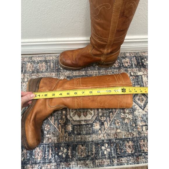 Frye Brown Leather Heeled Boots - Picture 9 of 11